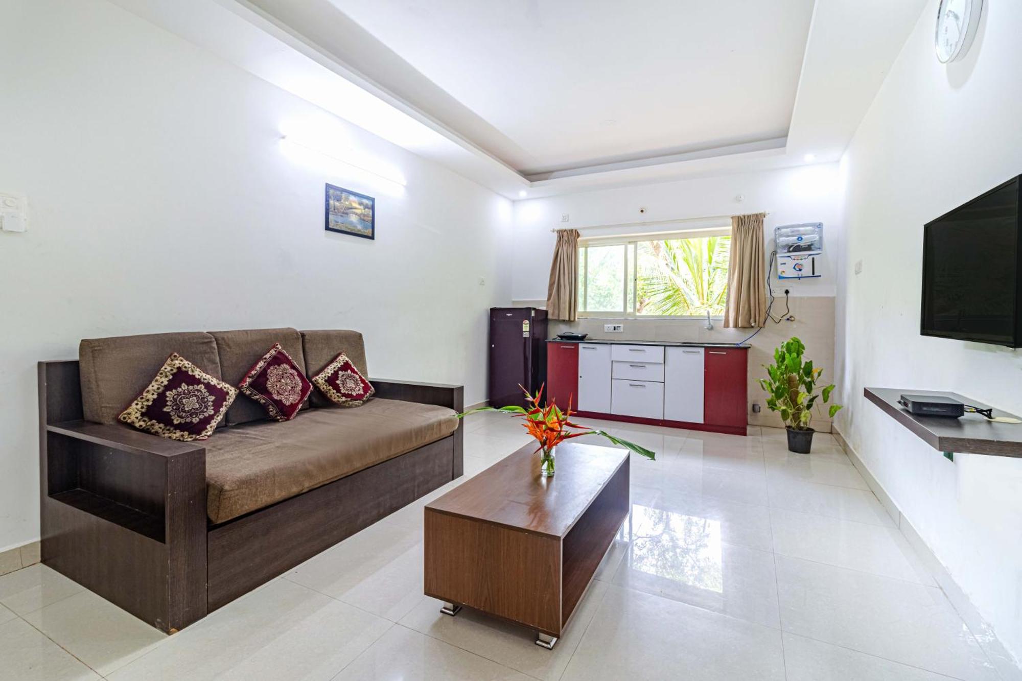 SPARKLING APARTMENT NEAR BEACH POOL & BAR 2bhkX2 Vagator Phòng bức ảnh