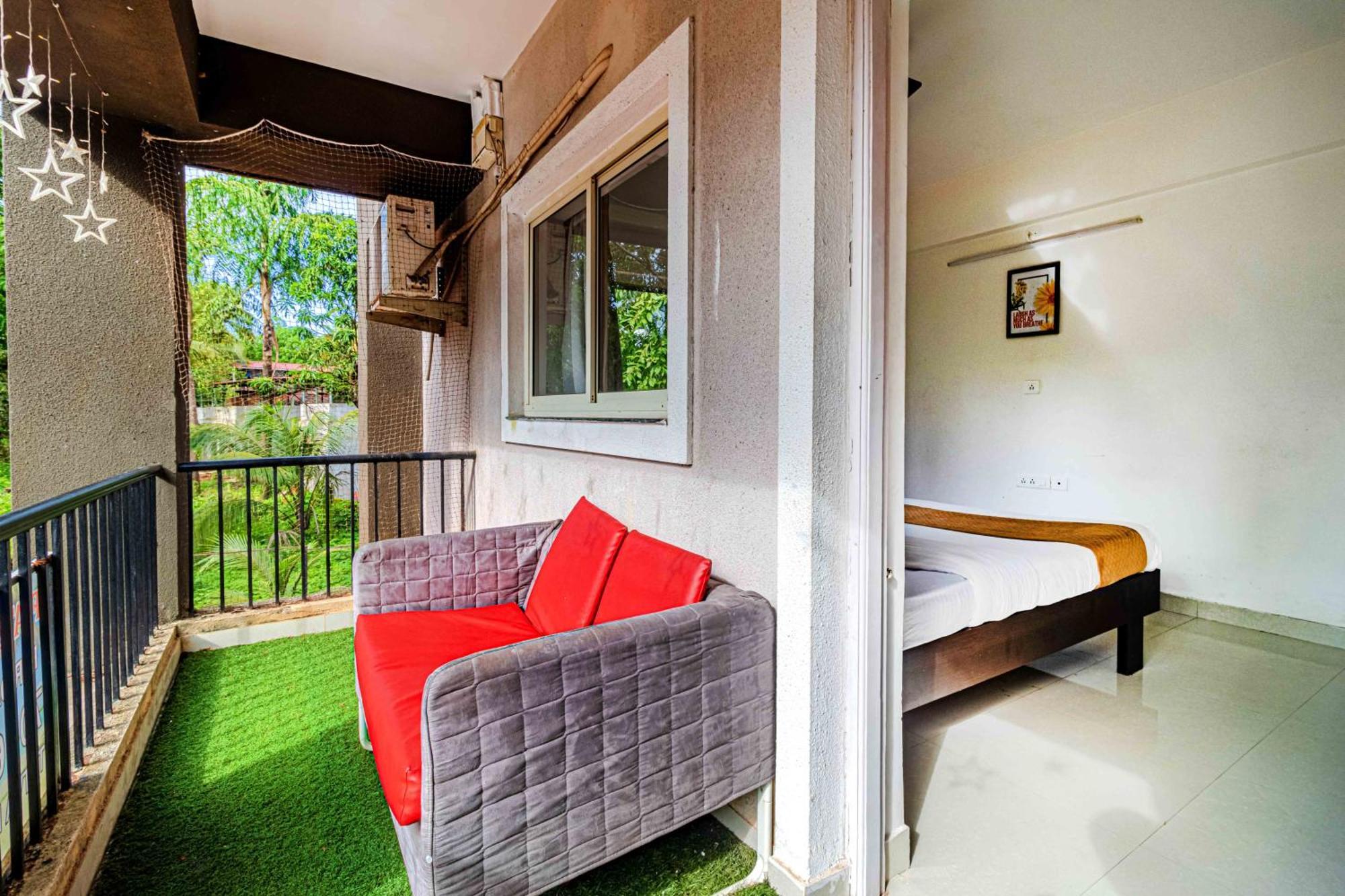 SPARKLING APARTMENT NEAR BEACH POOL & BAR 2bhkX2 Vagator Phòng bức ảnh