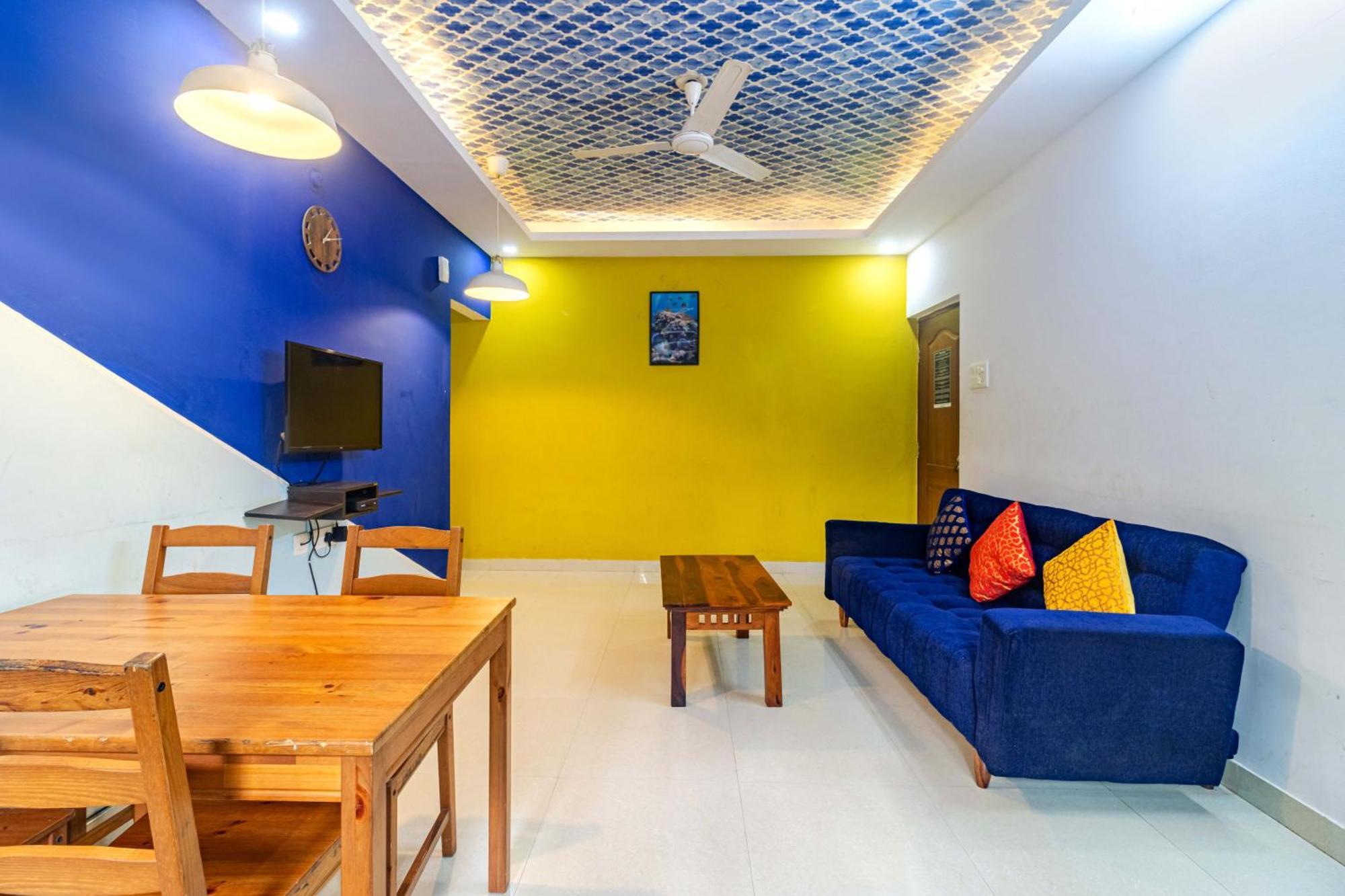 SPARKLING APARTMENT NEAR BEACH POOL & BAR 2bhkX2 Vagator Phòng bức ảnh