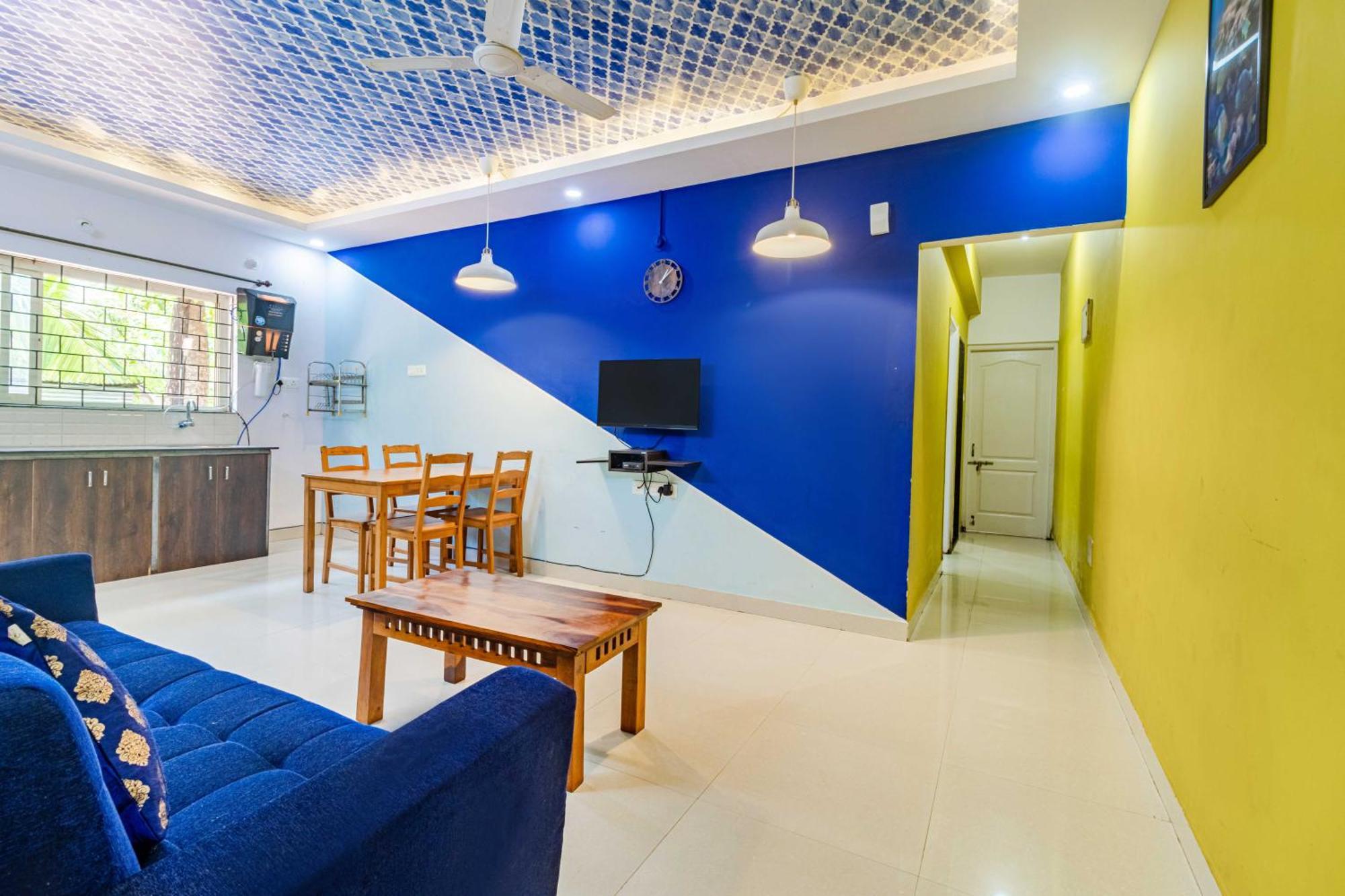 SPARKLING APARTMENT NEAR BEACH POOL & BAR 2bhkX2 Vagator Phòng bức ảnh