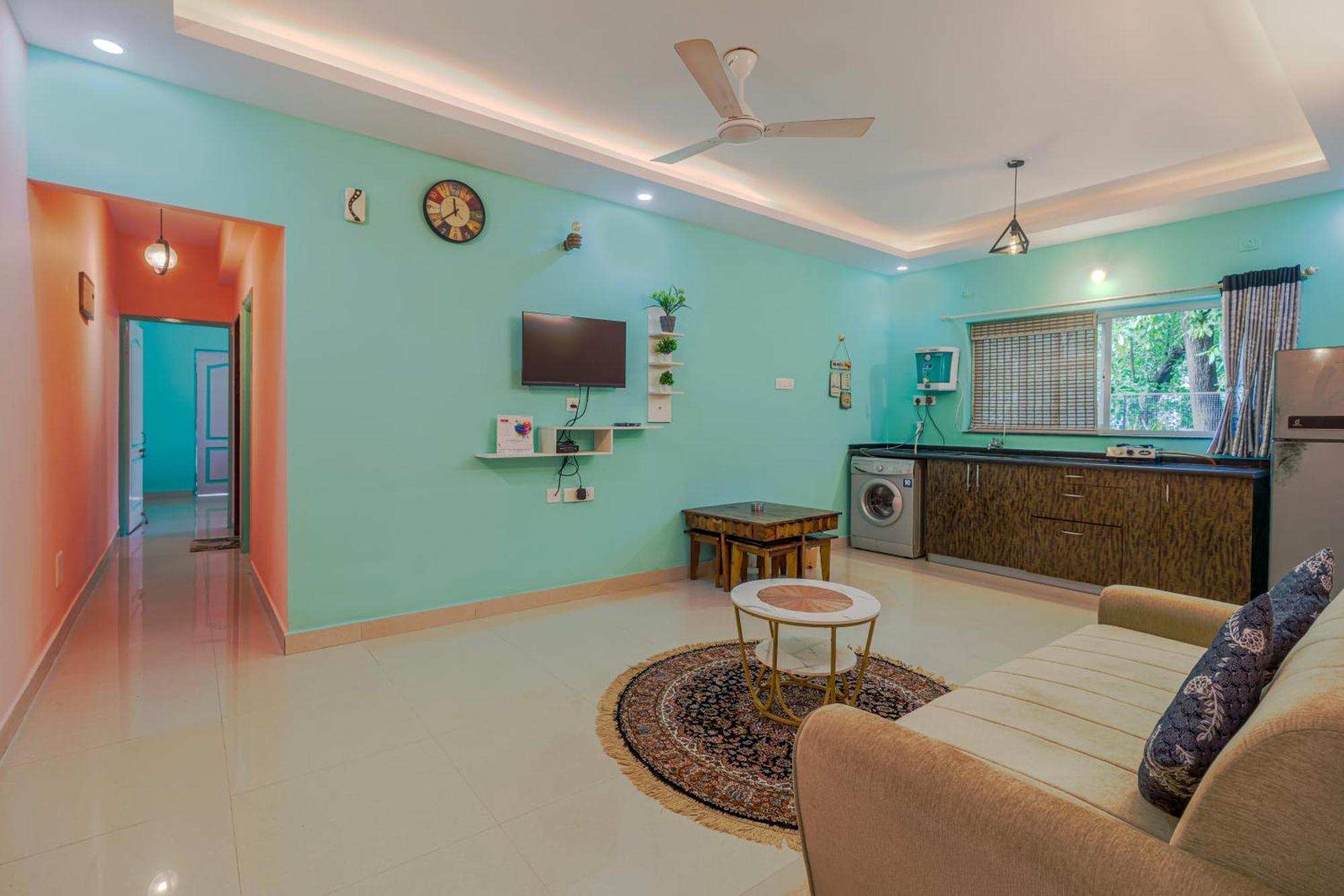 SPARKLING APARTMENT NEAR BEACH POOL & BAR 2bhkX2 Vagator Ngoại thất bức ảnh